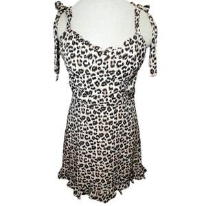 Audrey 3+1 Leopard Print Mini Dress – Size M